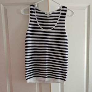 Striped Blue and White Tank Top